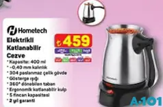 HOMETECH KATLANABİLİR ELEKTRİKLİ CEZVE